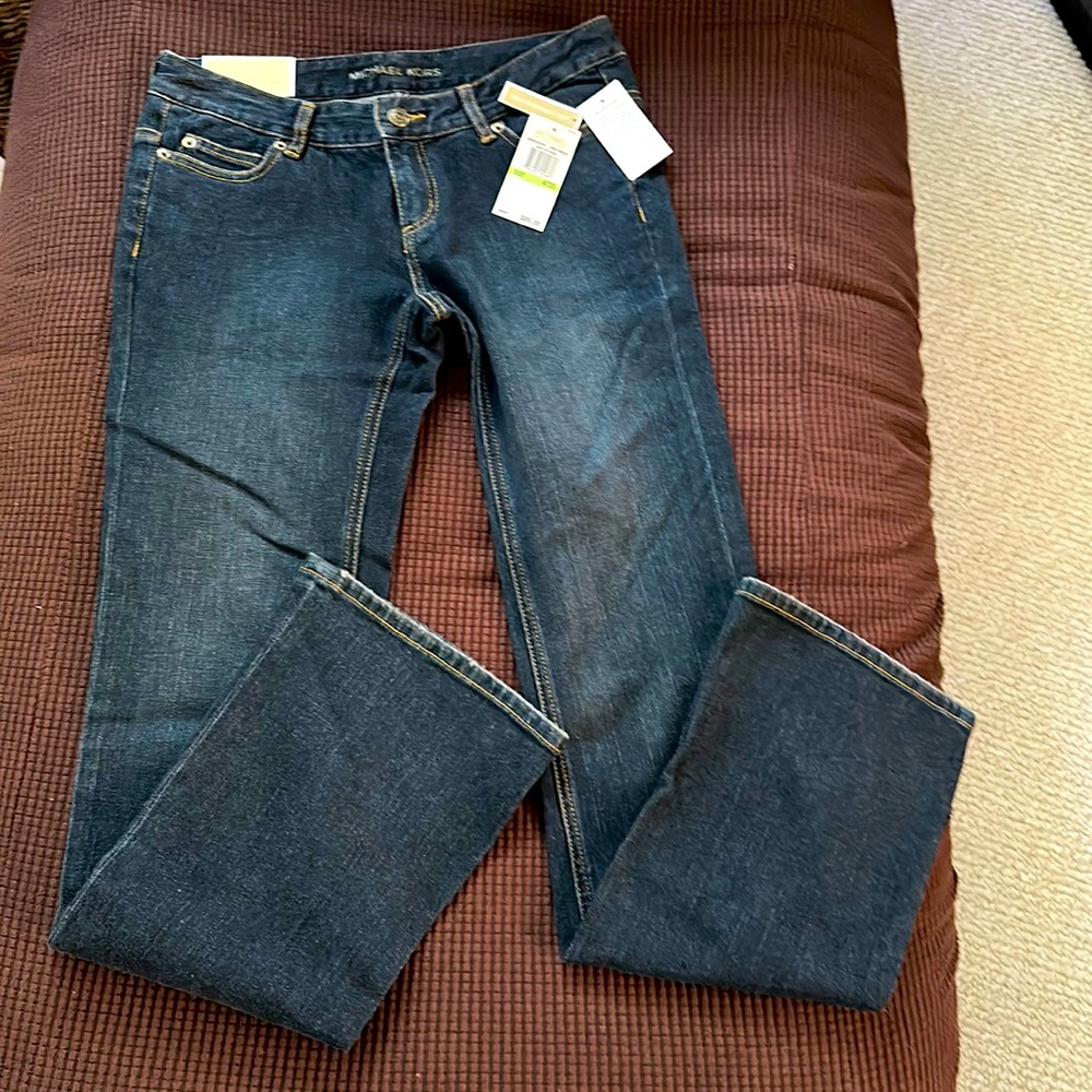 NWT Michael Kors Sausilito low rise boot cut.  Size 4/33